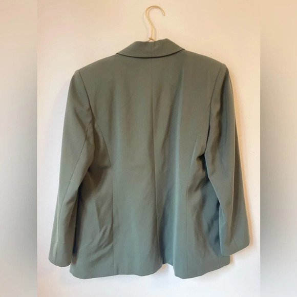 Kasper ASL Women’s  Blazer Green Business Suit Jacket Style size 12 - Picture 4 of 11